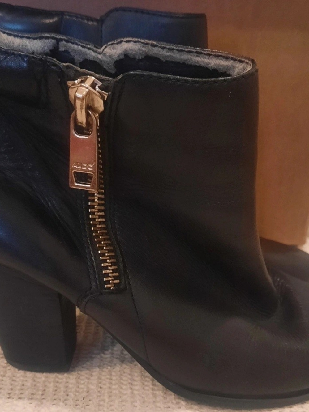 Aldo Black Ankle Booties Size 8 US